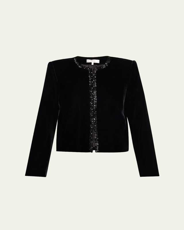 Embellished Velvet Jacket
